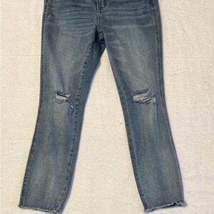 KUT Women's Distressed Blue Jeans